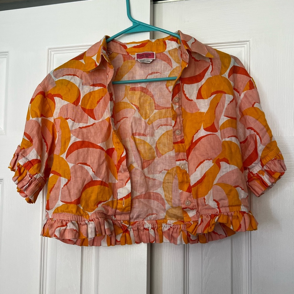 Kate Spade Peaches and Cream Top Size xs